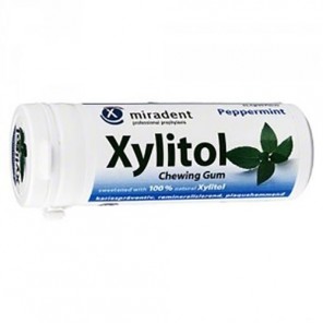 Miradent Xylitol Chewing gum menthe poivrée 30g