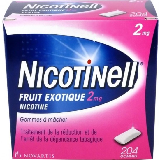 Nicotinell fruits exotiques 2mg 204 gommes