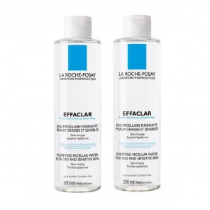 Effaclar eau micellaire purifiante 2 x 200ml