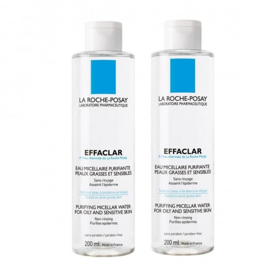 Effaclar eau micellaire purifiante 2 x 200ml