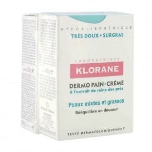 Klorane Dermo Pain Peaux Mixtes et Grasses Duo 2x100g