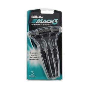 Gillette Mach3 Pack de 3 Rasoirs Jetables