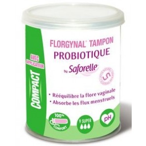 Saforelle Florgynal Tampon Probiotique x9