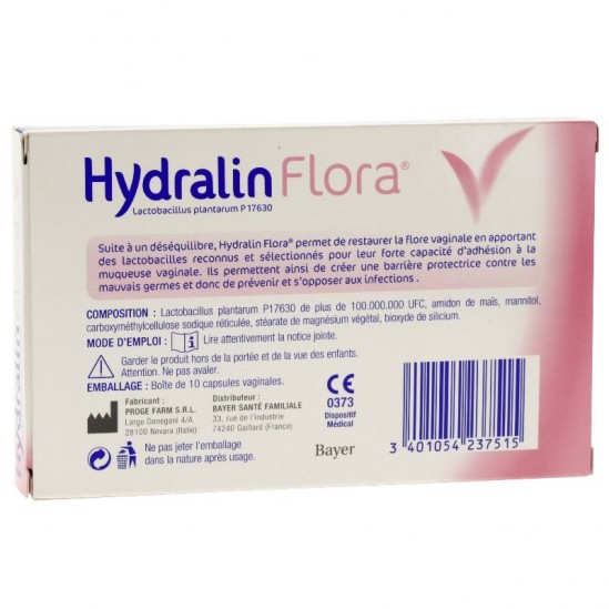 Hydralin flora 10 capsules...