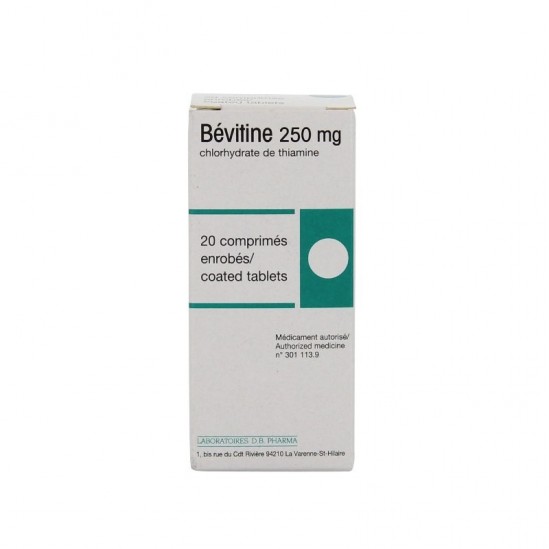 Bevitine 250mg 20Comprimés