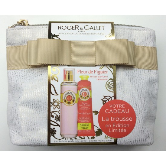 Roger Gallet Trousse Fleur de Figuier Eau parfumée vaporisateur 30ml + Crème main 30ml