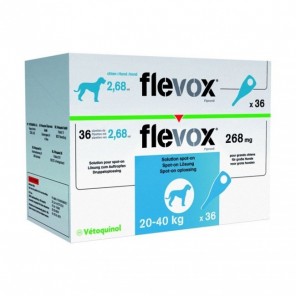 Vétoquinol Flevox Grand Chien 20-40kg 36 pipettes