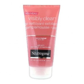 Neutrogena Visibly Clear Gel Nettoyant Exfoliant Pamplemousse Rose