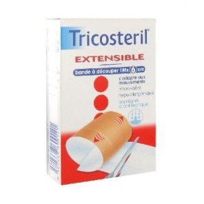 Tricosteril Extensible Bande à Découper 1 M x 6 cm