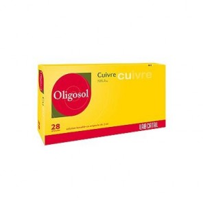 Oligosol Cuivre 28 ampoules