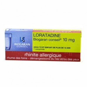 Loratadine Biogaran 10mg 7 comprimés