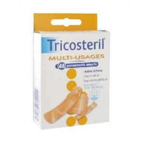 Tricosteril Multi-Usages 48 Pansements Assortis