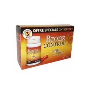 Natural nutrition bronz control 30 capsules lot 3 boites