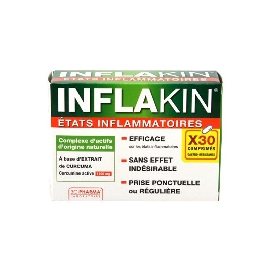 3C Pharma Inflakin Etats Inflammatoires 30 Comprimés