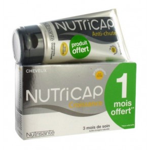 Nutrisanté Nutricap Croissance 180 Capsules + 1 Shampooing Nutricap Anti-Chute 150 ml Offert