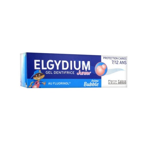 Elgydium Gel Dentifrice Junior Protection Caries 7/12 Ans Arôme Bubble 50 ml