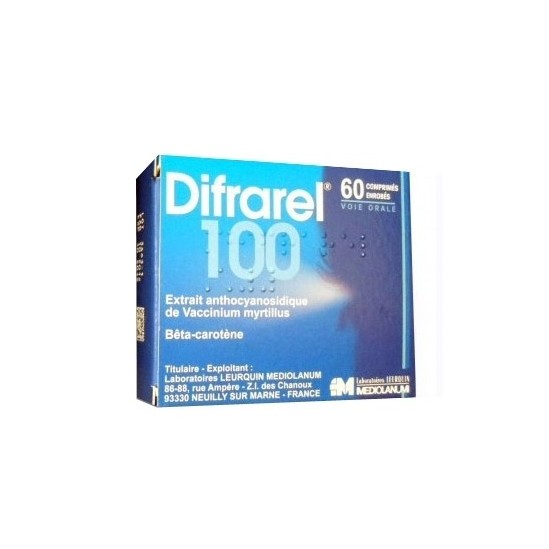 Difrarel 100mg 60 comprimés