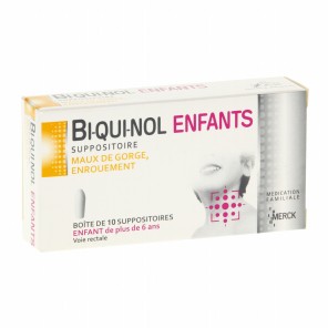 Biquinol enfant 10 suppositoires