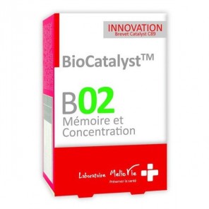 BIOCATALYST B02 Mémoire et Concentration 30 gélules