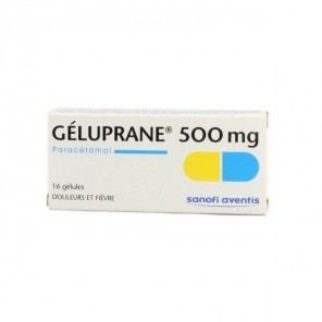 Geluprane 500mg 16 gélules