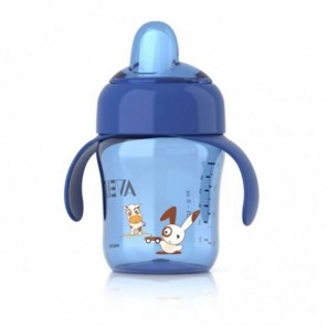 AVENT TASSE ANTI FUITE BLEU 260ML