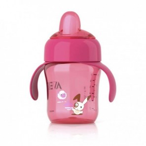 Avent Tasse Anti Fuite Rose 260ml