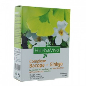 HERBA VIVA COMPLEXE BACOPA-GINKGO 60 COMPRIMES