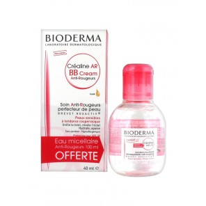 Bioderma créaline AR BB cream anti-rougeurs SPF30 40ml + eau micellaire 100ml OFFERTE