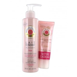 ROGER GALLET LAIT FONDANT A LA ROSE 200ML + GEL DOUCHE 50ML OFFERT