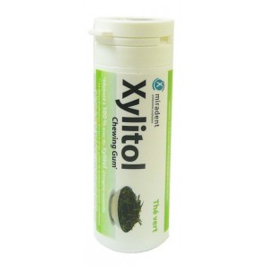 MIRADENT XYLITOL CHEWING GUM THE VERT 30G