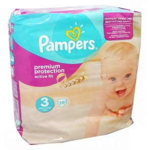 Pampers Active Fit Premium 4-9kg X28 couches