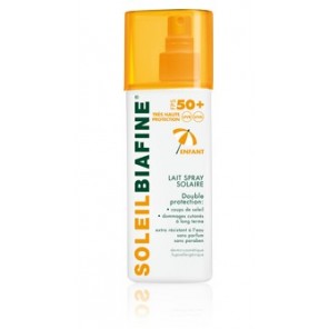 Soleil Biafine Lait Enfant Spray Solaire Tres Haute Protection SPF 50+ 200 Ml