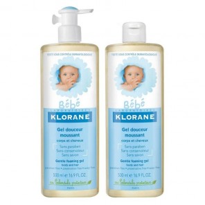 Klorane bb gel douch corps-ch duo 2X500ml