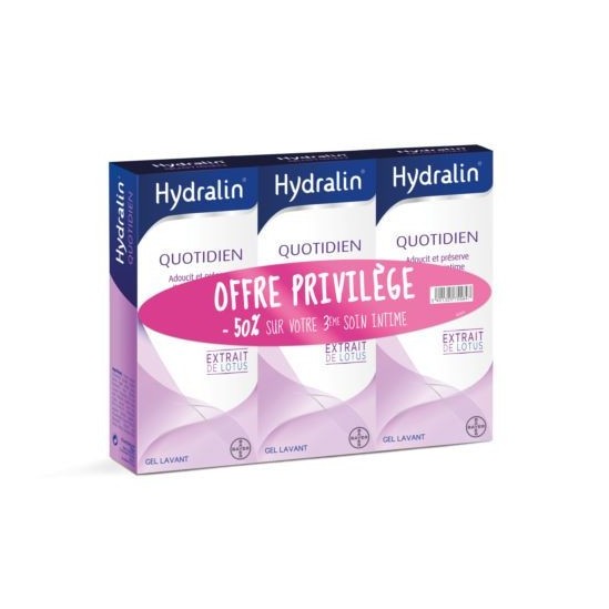 HYDRALIN QUOTIDIEN 3X200ML (50% SUR 3EME)