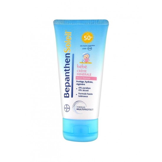 Bepanthen Soleil Bébé Crème Minérale FPS 50+ 50 ml