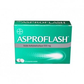 Asproflash 500 mg 20 comprimés