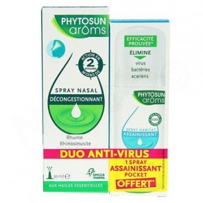 Phytosun Arôms Respiration Spray Nasal 20 ml + Spray Assainissant Habitat 30ml Offert