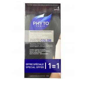 Phytocolor Couleur Soin 4 Chatain Kit Duo