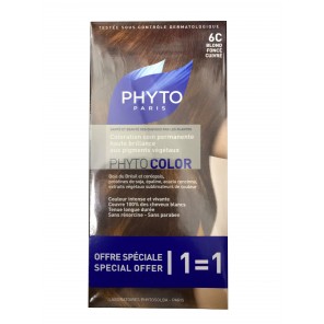 Phytocolor Couleur Soin 6c Blond Foncé Cuivré Kit Duo