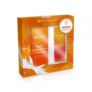 Weleda Huile Argousier Coffret + Crème mains Offerte