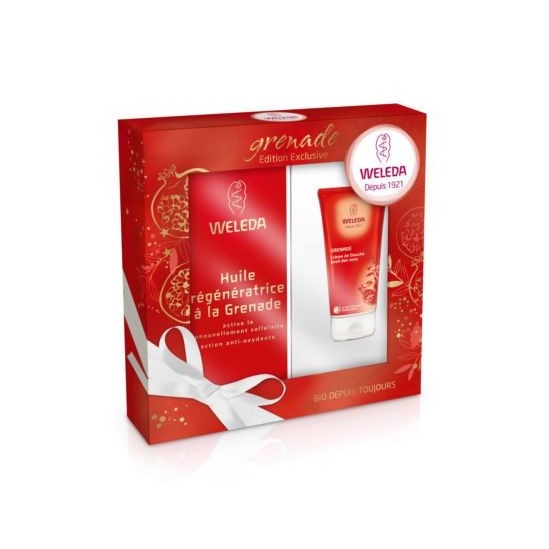 Weleda Huile Grenade Coffret + Crème Douche 50ml Offerte