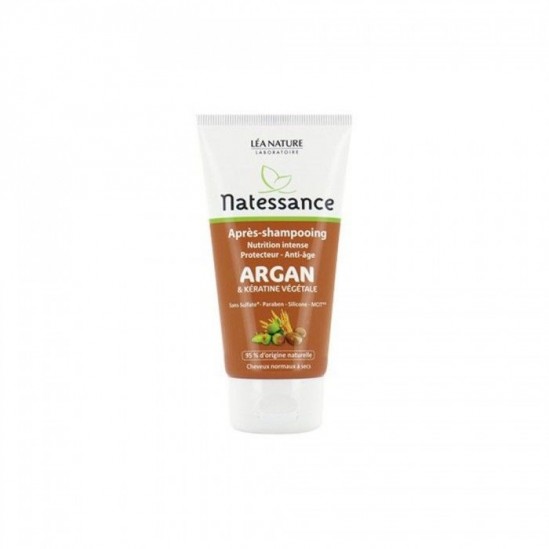 Natessance Après Shampoing Argan et Kératine Végétale 150 ml