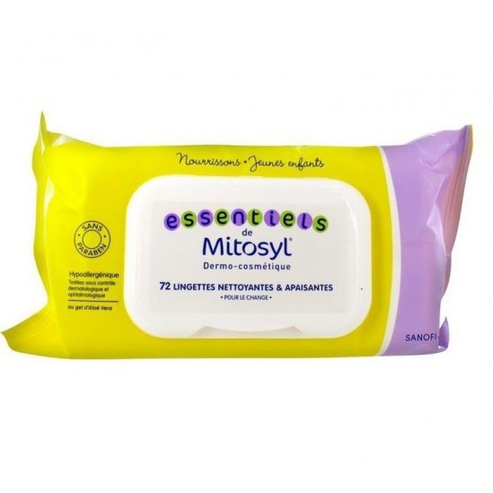 Mitosyl Lingettes Nettoyantes & Apaisantes 72 lingettes 3 achetés 1 offert