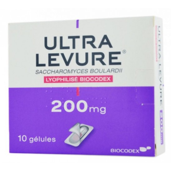 Ultra levure 200 mg 10 gélules