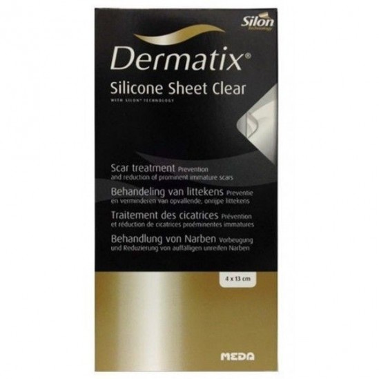 DERMATIX Clear Plaque de Silicone 4cm x 13 cm