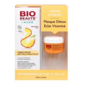 Nuxe Bio Detox Coffret Crème Eclat 40 ml +Masque 15 ml Offert