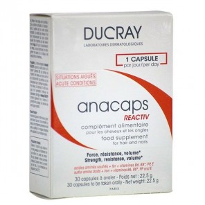 Ducray Anacaps Reactiv Complément Alimentaire 30 Capsules 