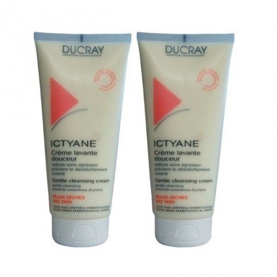 Ducray Duo Ictyane Crème Lavante Douceur 200 ml