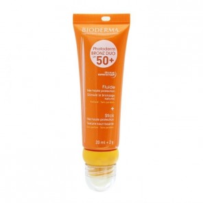 Bioderma Photoderm Bronz Duo Fluide 20ml + Stick Tres Haute Protection Spf50+ 2g