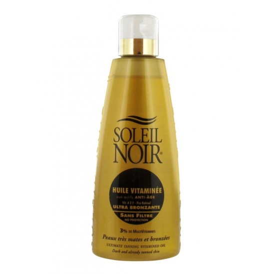 Soleil Noir Huile Vitaminée Ultra Bronzante Sans Filtre 150 ml